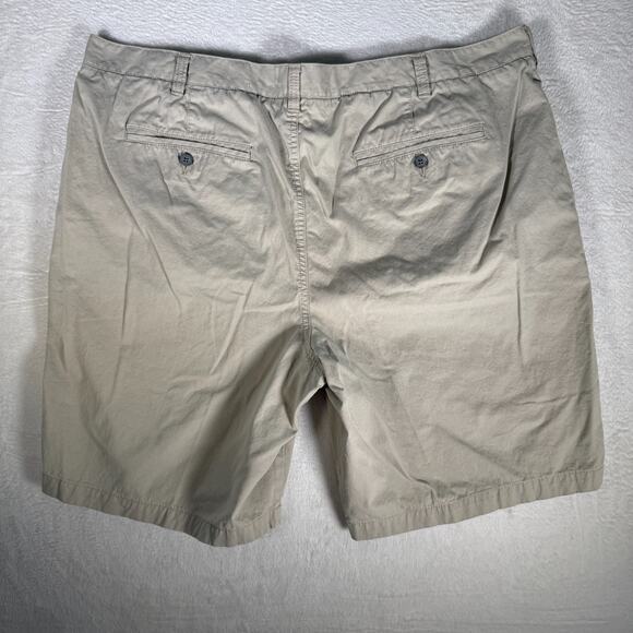 Marc Anthony Chino Shorts Men's 42 Slim Fit Stretch flat front Beige - Picture 3 of 7